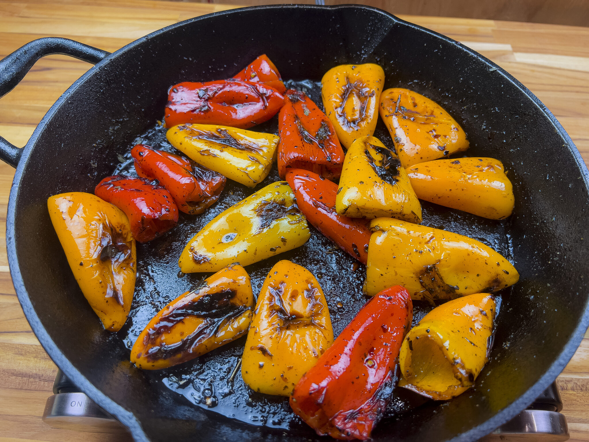 Easy Pan Roasted Mini Sweet Peppers Rana's Recipe