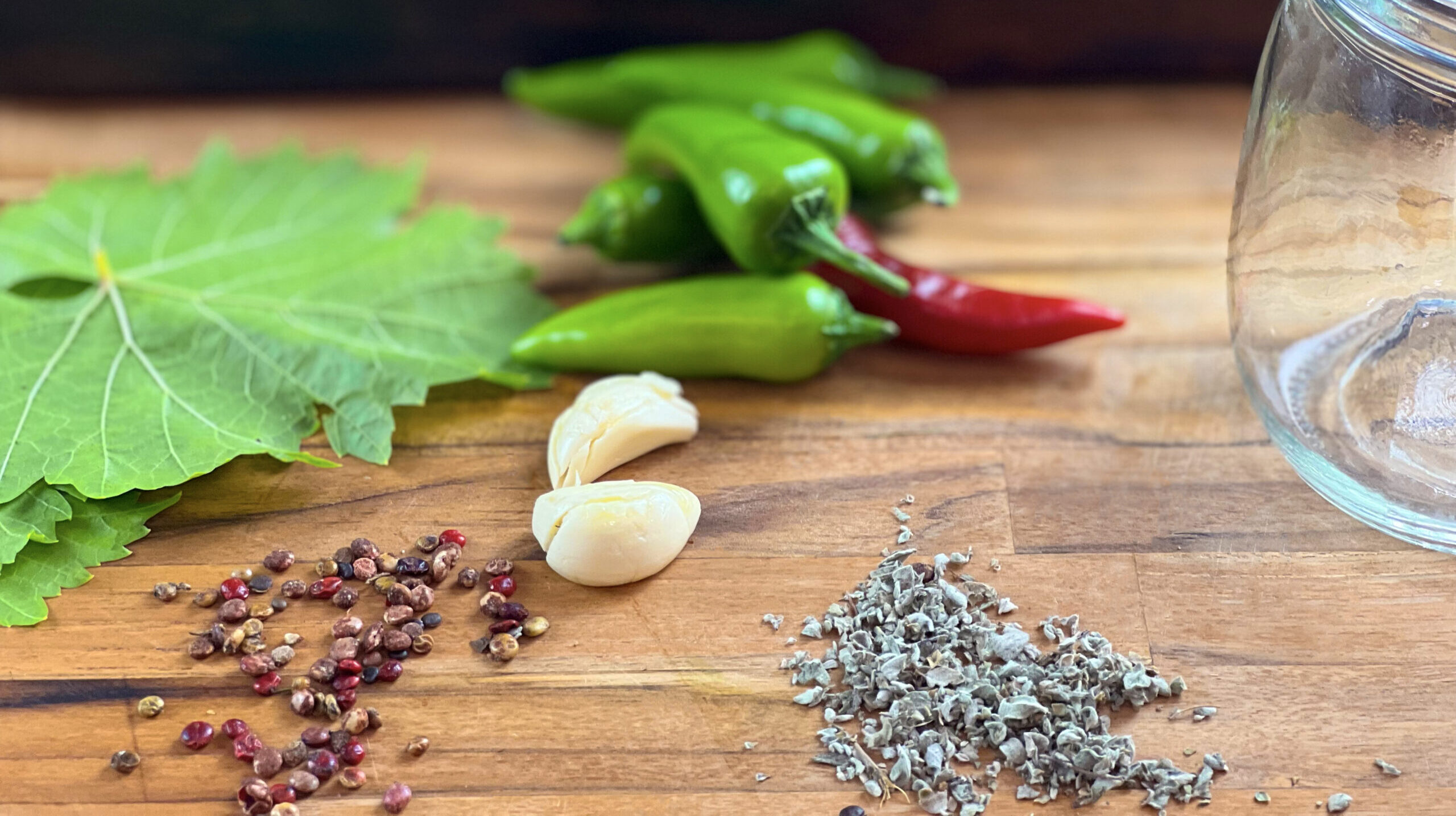 Jalapeno Peppers Pickled With Mediterranean Flavors
