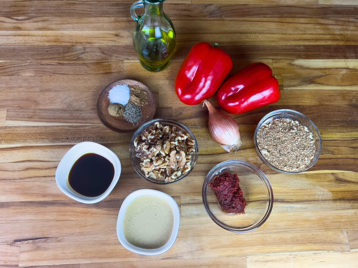 Muhammara (Red Pepper and Walnut Dip)
