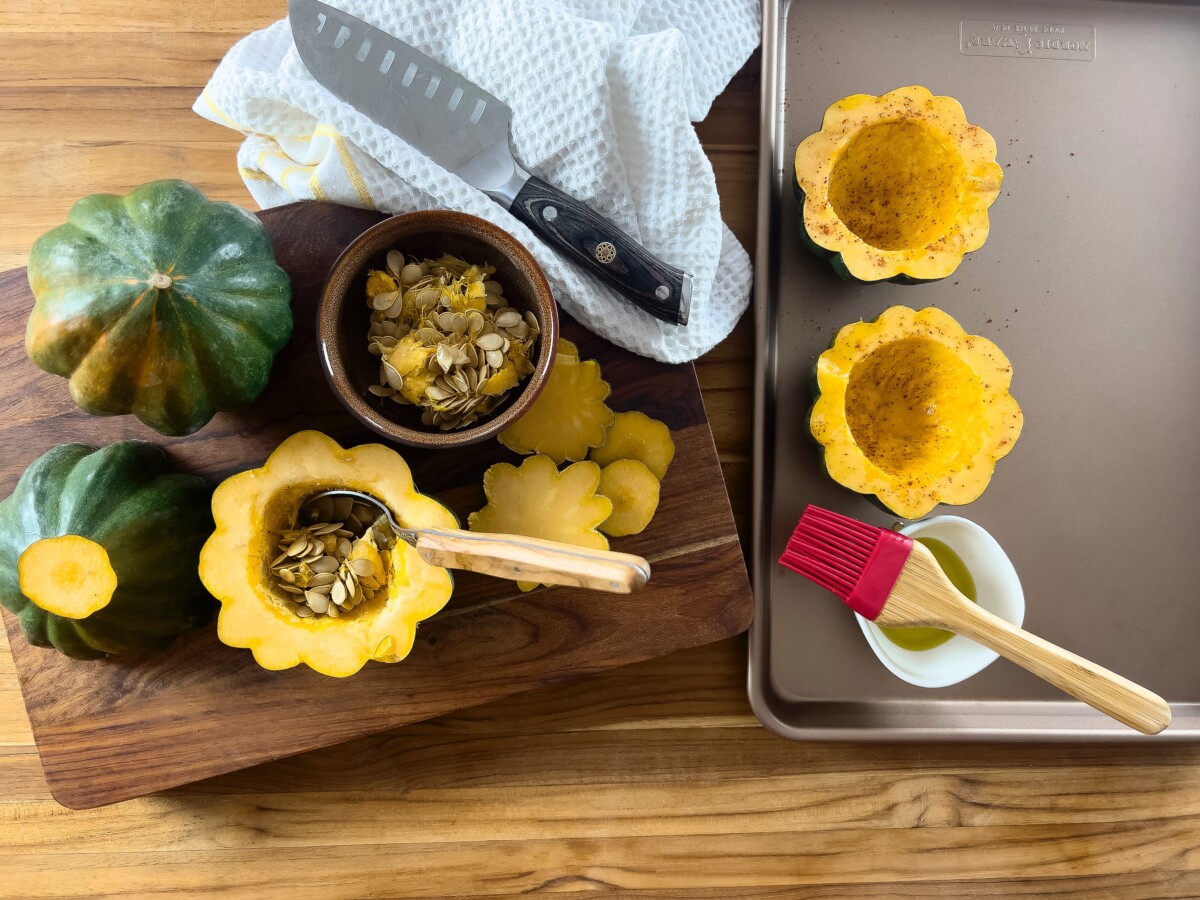 Vegan Stuffed Acorn Squash