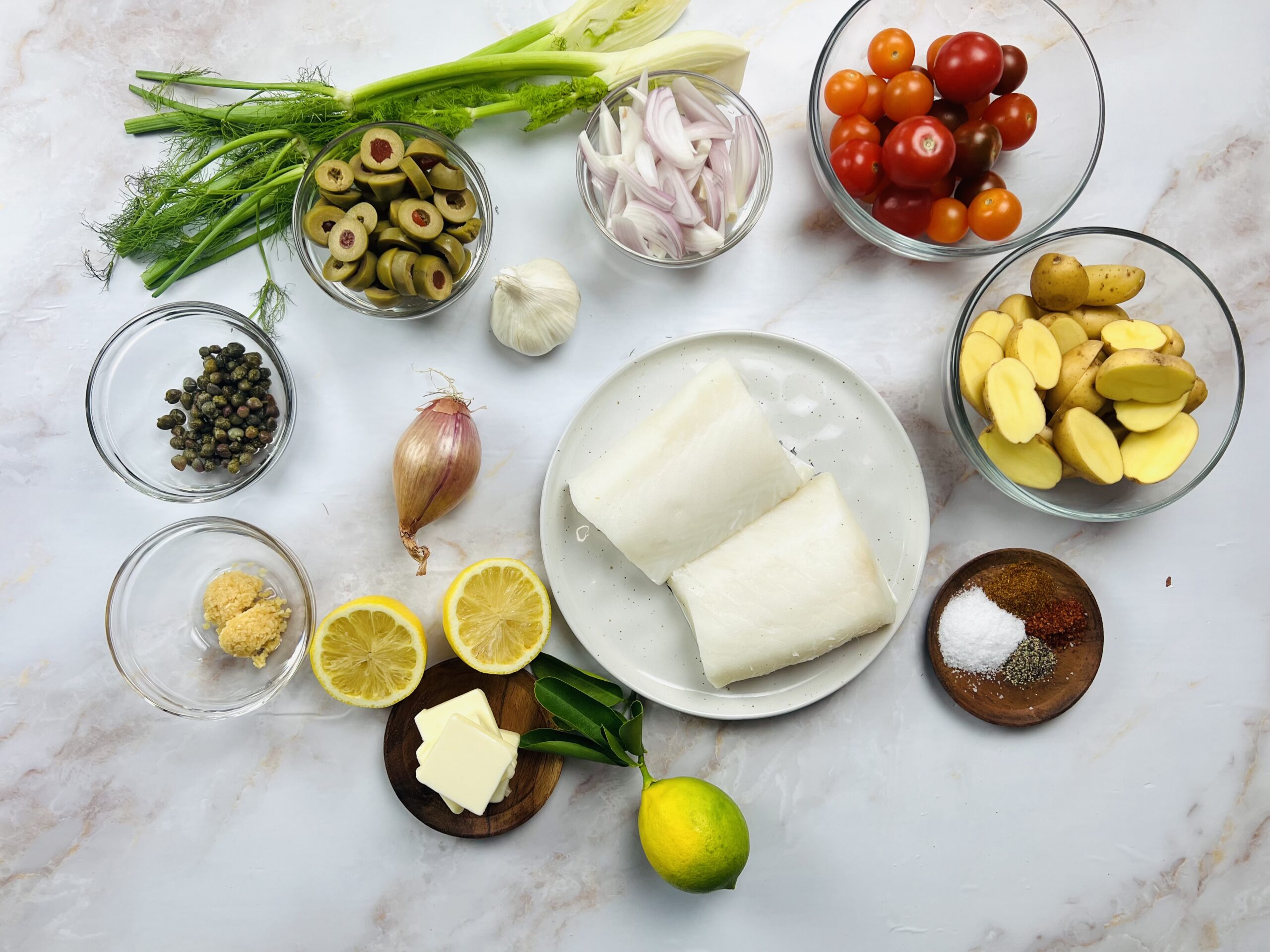 Chilean Sea Bass on pot recipe Ingredients 