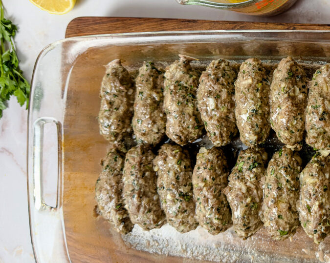 Kofta Kebab with Tahini sauce