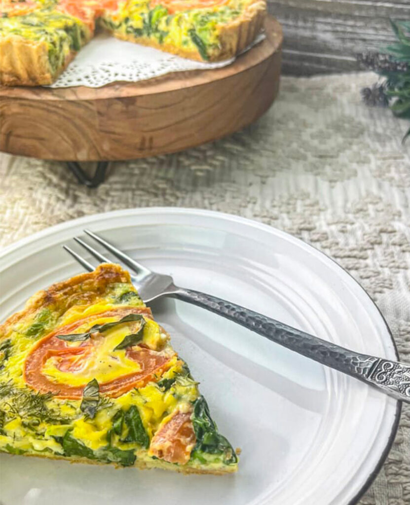 Mediterranean Quiche Recipe with Fresh Herbs Rana's Recipe