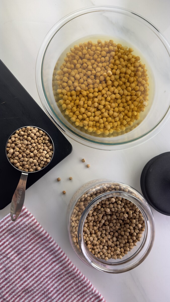 Comparison between Dried Chickpeas and Soaked Chickpeas