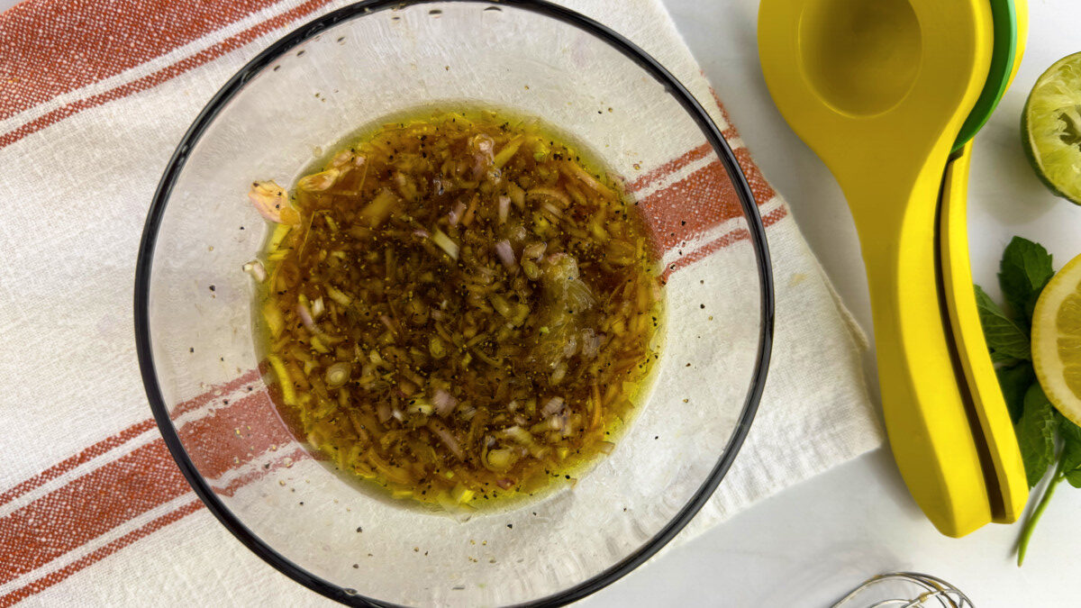 Pomagrant salad dressing to use for the barley salad
