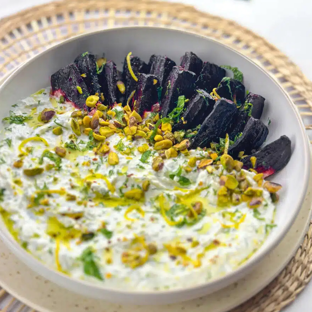 Gourmet Finishing Touches: Whipped Feta Cheese Dip and Roasted Beets