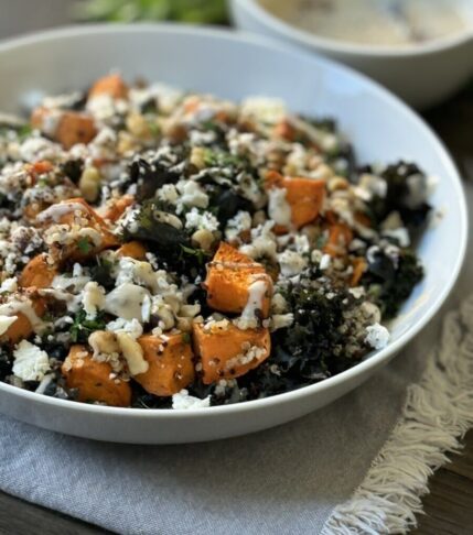 Savor the Flavor: Quinoa Salad with Kale and Sweet Potatoes