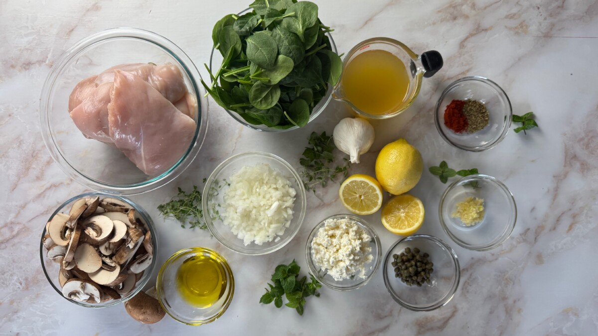 Savory Spinach & Mushroom Stuffed Chicken Breast